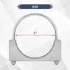 BATONECO 4" U Bolt Clamp, Muffler Exhaust Clamps,4 Inch Saddle