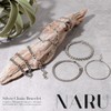 Naru Stainless Steel Silver Chain Bracelet, Men's, Women's, Matching Couples,