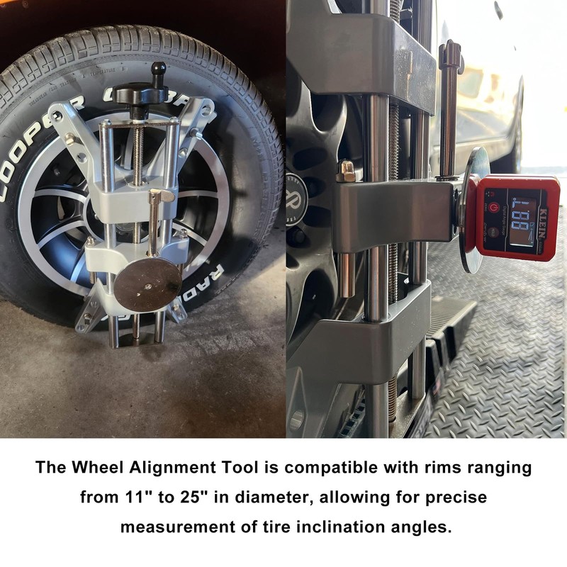 Frtcaty Wheel Clamp & Magnetic Adapter 3PCS Wheel Alignment Tool