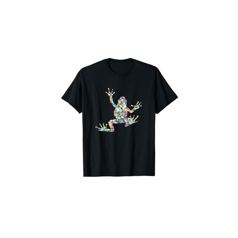 Frog Geometric Pattern Design Cute Gifts T-Shirt