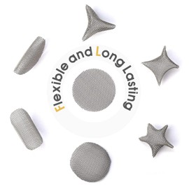 Pipe Screens 200 Pieces Stainless Steel 3/8" (0.375 Inch | 9.5 mm) Pipe Bowl Fiters with Metal Storage Box