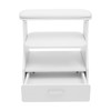 YIYIBYUS 3-Tier Manicure Pedicure Cart with Wheels - Salon Foot