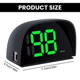 Car Hud Head Up Display, Speedometer, Digital Car Speedometer, Speed Meter, Head Up Display Car Hud, Head Up Display Car Hud, for Bicycle, Motorcycle, Truck, Car, Scooter