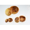 Olive Wood Nesting Bowls, Set of 6, Wood, Grain/Natural, 15