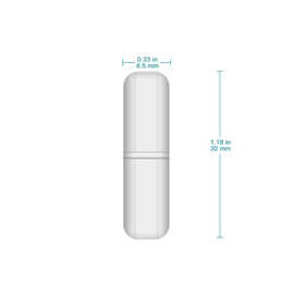 stonylab PTFE Magnetic Stirring Sticks Set, Pack of 5 Magnetic Stirring Rods, 30 mm, PTFE Coated Stirring Rod Set, Magnetic Stirring Rods, White Stirrer for Stirrer, Laboratory Stirring Plate Rod,