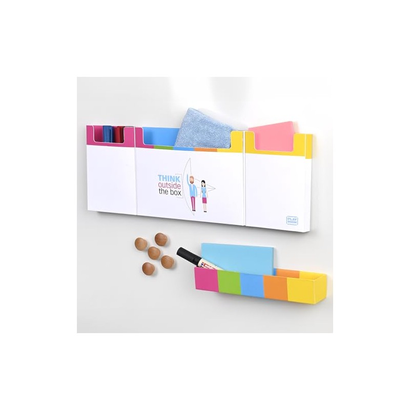 PLAYROOM GECKO Presentation Set - Magnetic All-in-One Set with Markers,