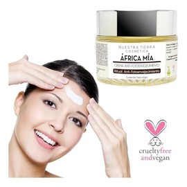 Nuestra Tierra Cosmética África Mía, Crema Anti-Fotoenvejecimiento, Reafirmante y Anti-Arrugas, para Todo Tipo de Piel