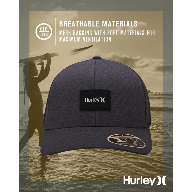 Hurley Men's Snap Back Hats - Fairway Trucker Mesh Baseball