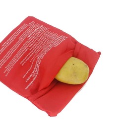 Microwave Potato Bag, 2 Pack Reusable Microwave Cooker Bag Baking Pouch Potato Bag, Red