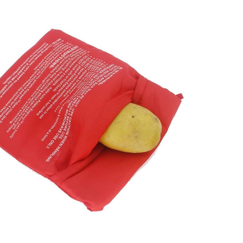 Microwave Potato Bag, 2 Pack Reusable Microwave Cooker Bag Baking