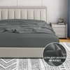 Luxury Twin Flat Sheet Brushed Microfiber, Gray