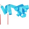 FAZHBARY Blue Dance Ribbons, Rhythmic Gymnastics Ribbon Dancing Streamers for