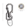 Tibitdeer Titanium Carabiner, Key Ring, Bottle Opener, 2 Packs, Useful