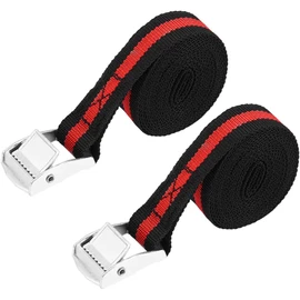 Correas de Carga 2.46m, Correas de Amarre Reforzadas con Hebilla de Carraca para Coche y Motocicleta, Correas de Sujeción Resistentes para Transporte Seguro de Equipaje, Bicicletas y Materiales en Viajes, Camping o Trabajo