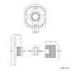 Nes Home Pair of BSP Wall Mounting Exposed Thermostatic Shower