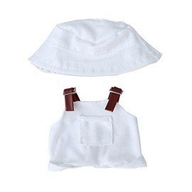 17Cm Doll Clothes for bubu, Skirt Set for bubu Doll, 3 Piece Set Hat Skirt Outfit Premium Fashion Cute Dress for bubu Dolls Accessories (NO Doll) (White)
