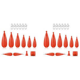 Fishing Practice Plug Fishing Casting Plug Baitcasting Rubber Practice Plug Suitable for Improving Casting Skill,12Pcs