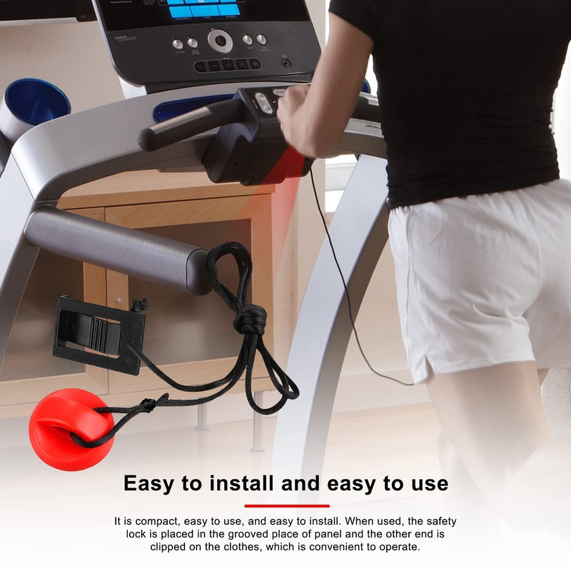 EVTSCAN 2 Pack Universal Treadmill Magnet Safety Key, with 3ft