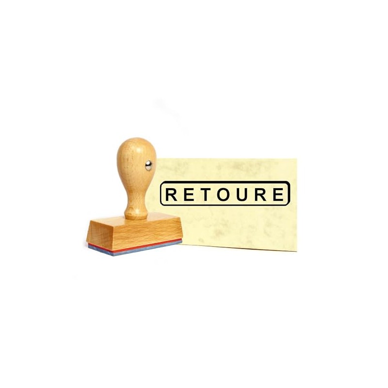 Dekolando Stamp – RETOURE – Wooden Stamp 1 Line Office