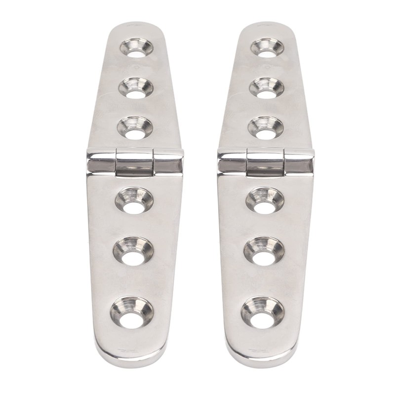 2pcs Heavy Duty Strap Hinge with Holes, Marine Strap Hinge
