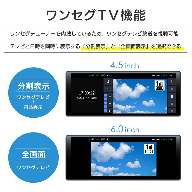 DreamMaker Display Audio, CarPlay & Android Auto, Dash Camera, 10.26