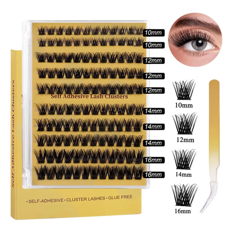 Kit De Pestañas Autoadhesivas Impermeable Y Reutilizable Diy