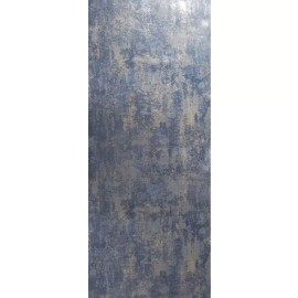 WM Wallpaper rustic navy blue gray gold Plain Textured modern faux Concrete plaster - sample 8.5 inches x 11 inches