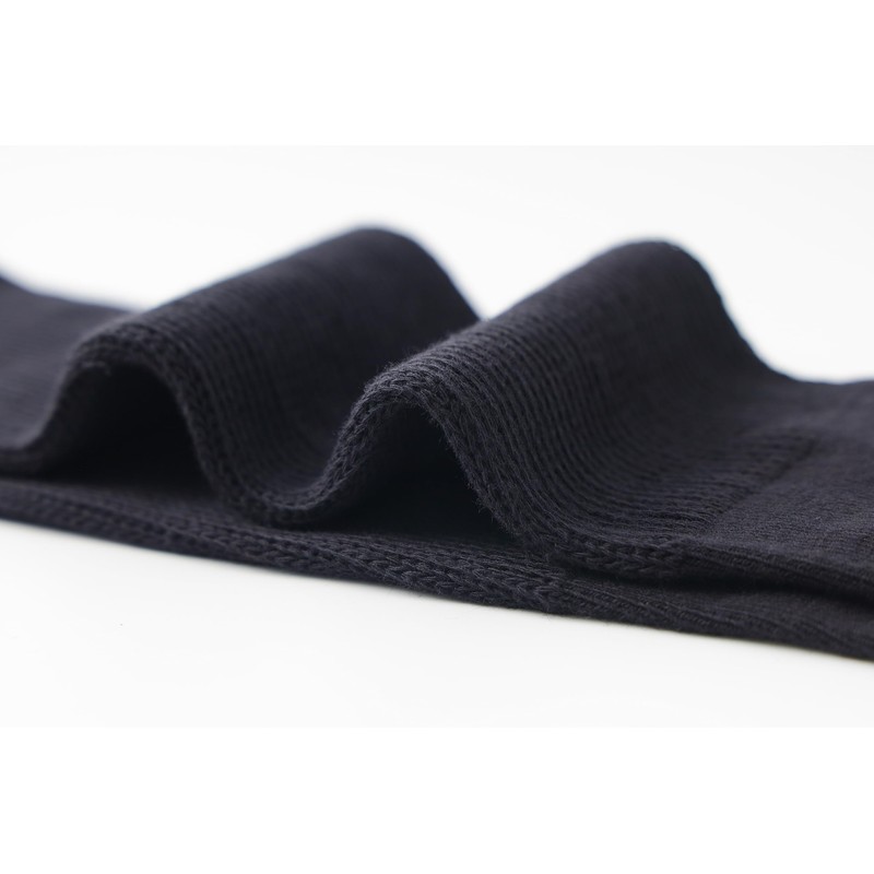 Yomandamor Men's Black Calf Socks, Set of 4, Lightweight, Breathable,