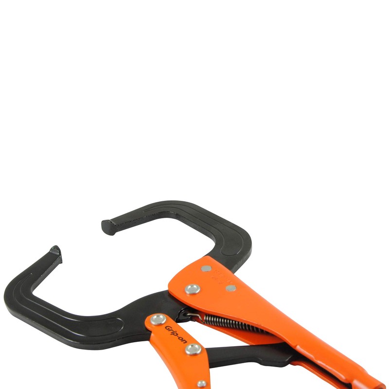 Gray Tools Grip-on 6-Inch Locking C-clamp Pliers, 2-5/16-Inch Jaw Opening