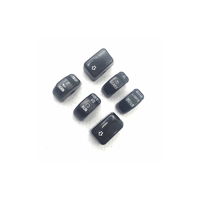 Black Hand Controls Switch Button Covers for Harley Davidson 2011