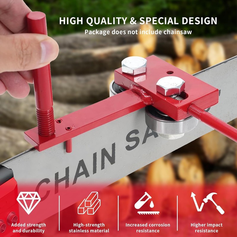 Chainsaw Bar Rail Tightening Repair Tool, Cast Iron Aluminum Bar