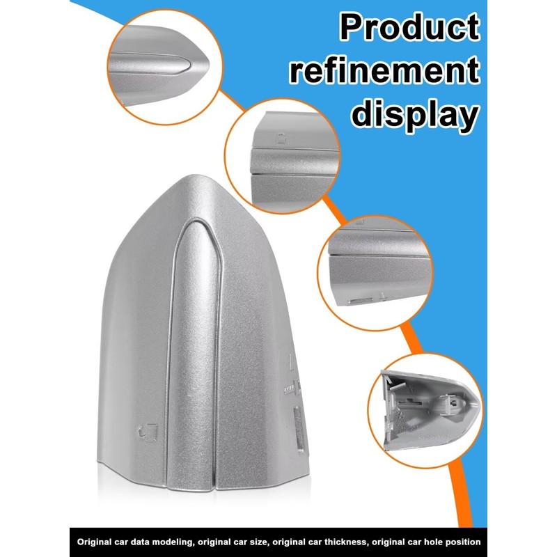 CZShiYue Car Front Left Exterior Door Handle Lock Cover fits