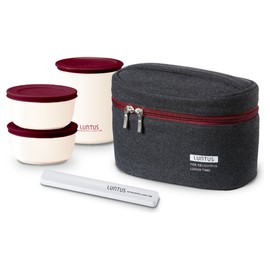 Asbel Lantas YS Stainless Steel Insulated Lunch Box with Bag, Black