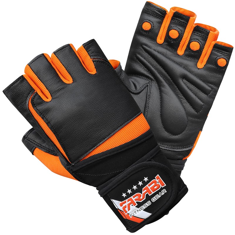 Farabi Weight Lifting Fitness Gloves, Gym Training Wrist Support Hook