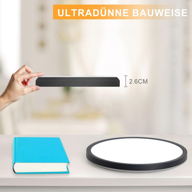 ZMH Ceiling Light LED Ceiling Light Bathroom - Diameter 18