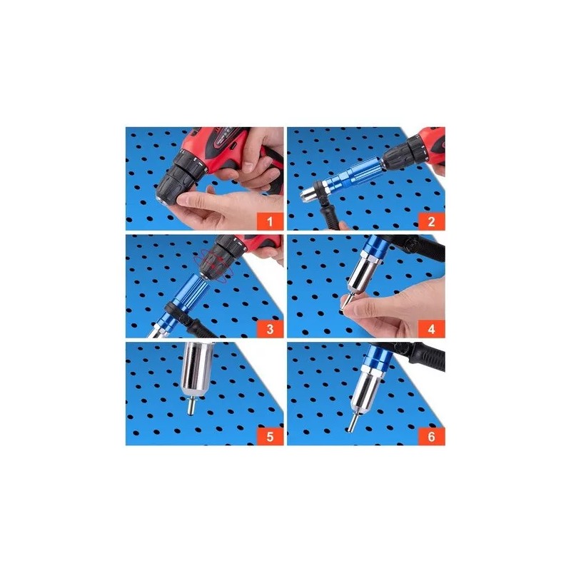 LOVLYLOVLY Adaptador De Remachadora Para Taladro Inálambrico Eléctrico