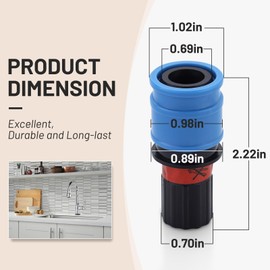 46138000 Kitchen Faucet Quick Coupling Replacement Parts for Grohe 46138000 46315000 48220000 12365000 1/2 in,2.2 GPM Kitchen Faucet Spout Hose Quick Coupling, Replacement Part for Kitchen Faucets