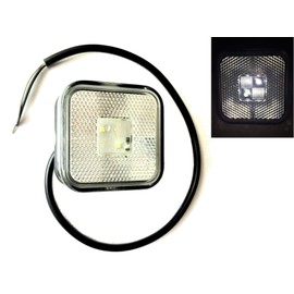 White LED Marker Light Position Light E9 Truck Car Trailer