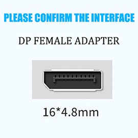 2 Pack DP Female to Female Adapter, tunghey Displayport Coupler Adapter, Alloy Shell 8K HDR Displayport (DP) 1.4 Female to Female Extender Extension Connetor Converter
