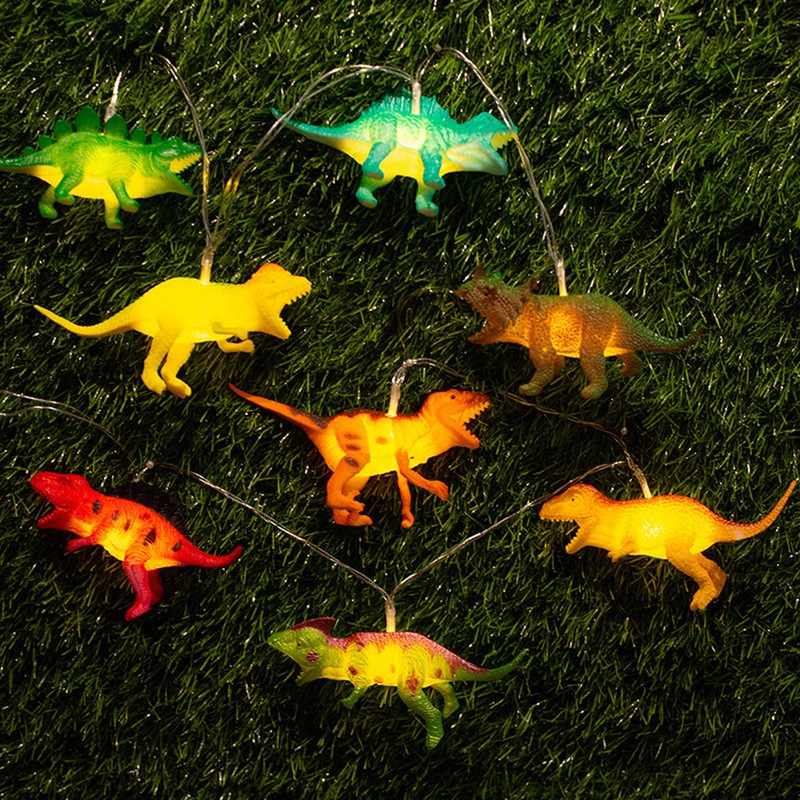 8 LED Dinosaur String Lights Battery Operated String Lights Children