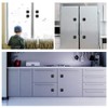 Kiwinvou 3P Black Children Safety Refrigerator Door Lock, Kids Security