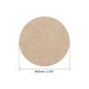 PATIKIL Mocha Pot Paper Filter Disposable Round Brown Paper 2.08