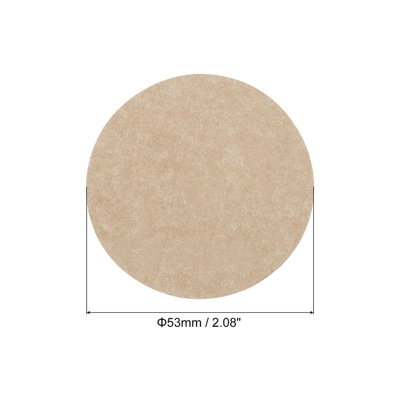 PATIKIL Mocha Pot Paper Filter Disposable Round Brown Paper 2.08
