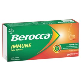 Berocca Immune Daily Defence with Vitamin C, D & Zinc Effervescent Tab (Orange) X 30