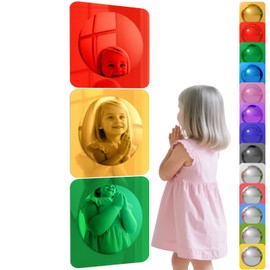 Geiserailie 3 Pcs Sensory Wall Bubble Mirrors, 10 x 10 Inch, CPC Certified