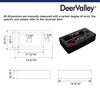 DeerValley Small Bathroom Sink, 15"x7" Mini Rectangle Wall Mount Vessel