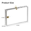 AITEE 4x6 Acrylic Postcard Frames 3 Pack: 20% Thicker Block,