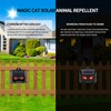 MAGIC CAT 4 Pack Solar Animal Repeller Outdoor, 2024 Nocturnal