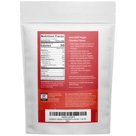 Judee’s Vegan Cheddar Flavor Powder 11.25oz - 100% Non-GMO, Vegan, Gluten-Free & Nut-Free - Great Dairy Cheese Powder Alternative - Made in USA - Use in Sauces, Seasonings, and Soups