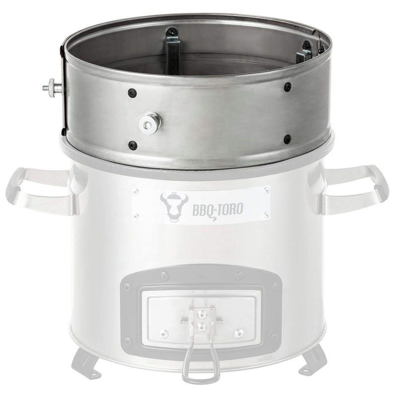 BBQ-Toro Stainless steel power ring for rocket stove, diameter 25-35